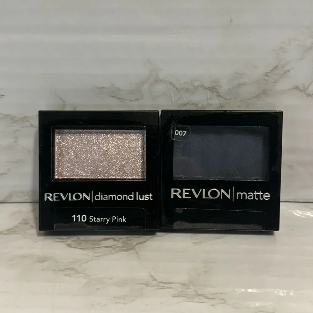 Revlon diamond lust in 110 starry pink and Riviera blue 007‎ Matte